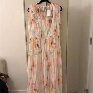 Floral Sleeveless Maxi Dress
